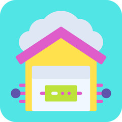 Data Warehouse icon vector illustration