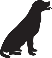 The dog simple icon. Vector ICON all icon Viktor,.