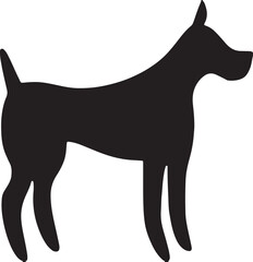 The dog simple icon. Vector ICON all icon Viktor,.