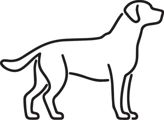 The dog simple icon. Vector ICON all icon Viktor,.