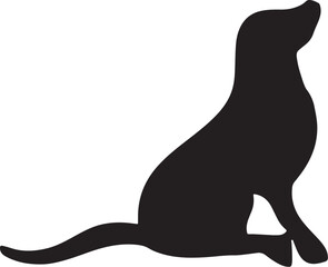 The dog simple icon. Vector ICON all icon Viktor,.