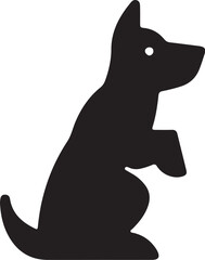 The dog simple icon. Vector ICON all icon Viktor,.