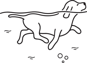 The dog simple icon. Vector ICON all icon Viktor,.