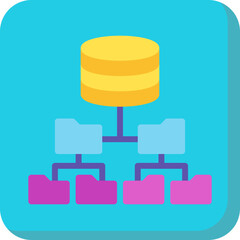 Structured Data icon vector illustration