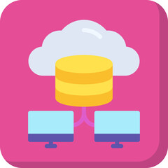 Cloud Storage icon vector illustration