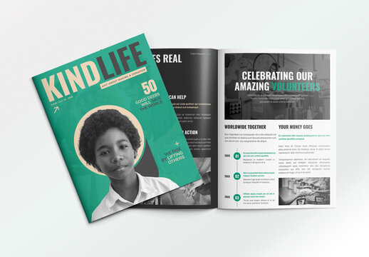 Charity Ebook & Digital Magazine Template