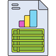 Report icon vector illustration