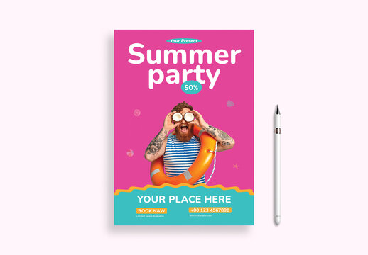 Summer Party Event Flyer Template