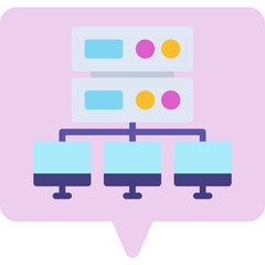 Load balancing icon vector illustration