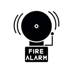 Alarm system flat icon
