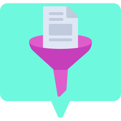 Data Filter icon vector illustration