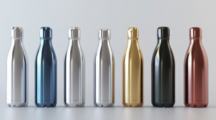 Assorted insulated stainless steel water bottles