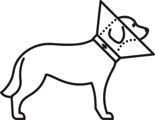 The dog simple icon. Vector ICON all icon Viktor