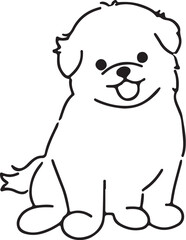 The dog simple icon. Vector ICON all icon Viktor