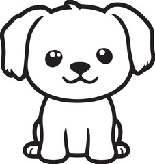 The dog simple icon. Vector ICON all icon Viktor