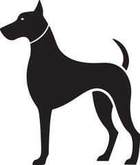 The dog simple icon. Vector ICON all icon Viktor