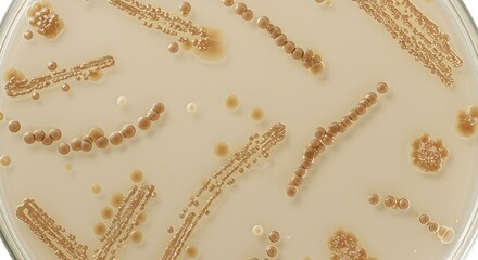 Bacterial Growth on Petri Dish