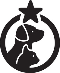 The dog simple icon. Vector ICON all icon Viktor.