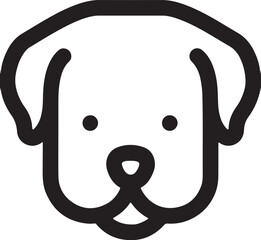 The dog simple icon. Vector ICON all icon Viktor.