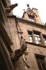 fragments of historic Gothic architecture