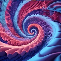 Soft Abstract Texture Background with Flowing Pastel Waves. Vibrant 3D Abstract Dreamscapes Background. Colorfull 3D Background.