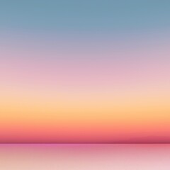 Obraz premium Gradient sunset sky painting with soft pastel pinks, oranges and blues.