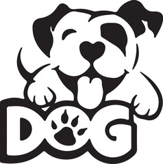 The dog simple icon. Vector ICON all icon Viktor.