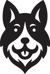 The dog simple icon. Vector ICON all icon Viktor.