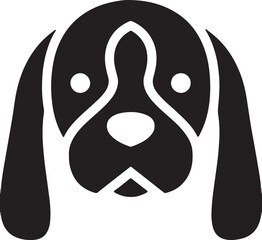 The dog simple icon. Vector ICON all icon Viktor.