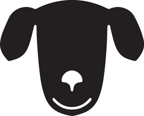 The dog simple icon. Vector ICON all icon Viktor.