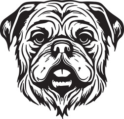 The dog simple icon. Vector ICON all icon Viktor.