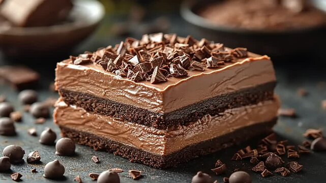 Decadent chocolate dessert