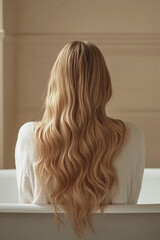 Beautiful Woman with Long Hair 