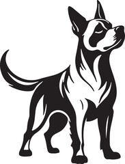 The dog simple icon. Vector ICON all icon Viktor.