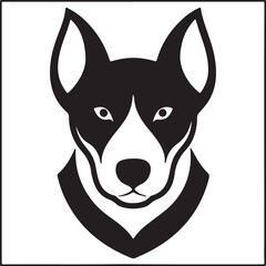 The dog simple icon. Vector ICON all icon Viktor.