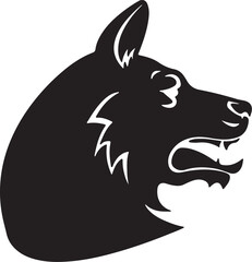The dog simple icon. Vector ICON all icon Viktor.