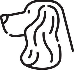 The dog simple icon. Vector ICON all icon Viktor.