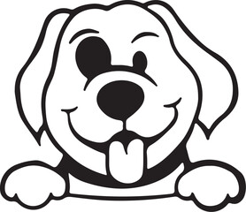 The dog simple icon. Vector ICON all icon Viktor