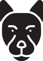 The dog simple icon. Vector ICON all icon Viktor