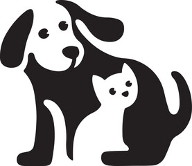 The dog simple icon. Vector ICON all icon Viktor