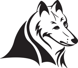 The dog simple icon. Vector ICON all icon Viktor