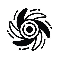 Get your hands on this amazing glyph icon of turbine © CreativeStudio