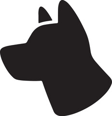 The dog simple icon. Vector ICON all icon Viktor