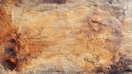 Naklejka premium Light brown weathered wood grain surface is showing knots and growth rings