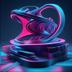 Soft Abstract Texture Background with Flowing Pastel Waves. Vibrant 3D Abstract Dreamscapes Background. Colorfull 3D Background.