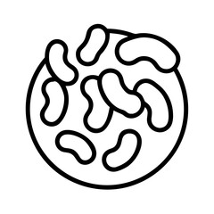 Illustration of kidney beans food healthy eating vegetarian diet legume protein source nutrition ingredient