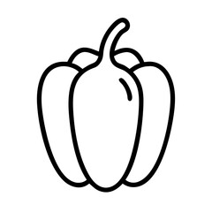 Illustration of pepper vegetable bell pepper paprika food healthy organic diet vegetarian vegan raw drawing