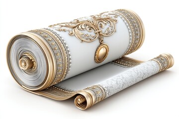 Iconic honor roll scroll with golden seal