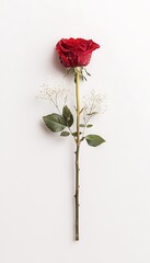 Single Red Rose Arrangement