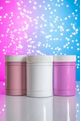 Pink, White, & Purple Jars